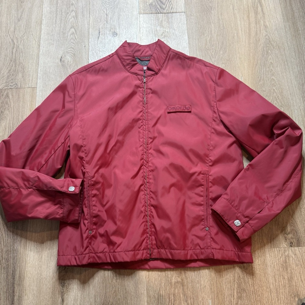Michael Korda Men's Size M Maroon/Red Full Zip Mid-Weight‎ Jacket Coat